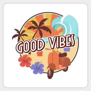 Island Style Good Vibes Shirt Sticker